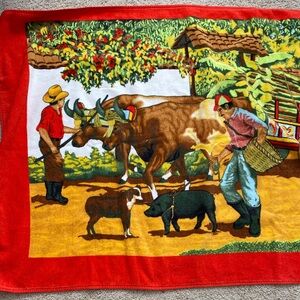 Vintage Hilasal Beach Towel. Made in El Salvador.